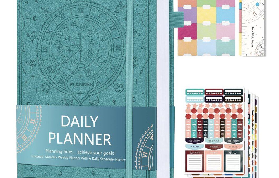 Daily Planner – 2024 – 2025 – Weekly & Monthly with Stickers – Undated 7 Months $16.20 shipped | Cute Colors to Organize your Life!